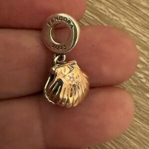 Pandora Gold Shell Charm